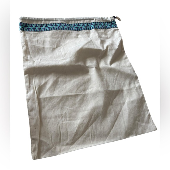 New Tory Burch Blue / canvas drawstring dust bag - Picture 5 of 9